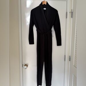 sskien Wrap Neck Jumpsuit. NWT. XS Black